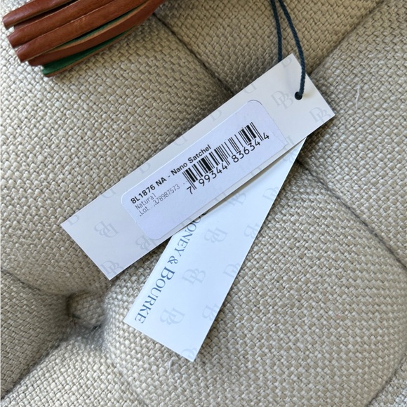 NWT Dooney & Bourke Nano Florentine Satchel in Natural - Picture 8 of 16